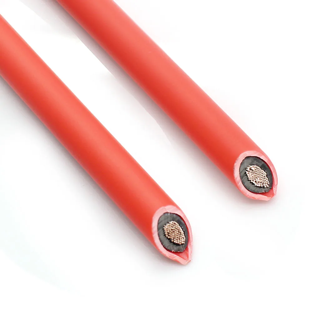 1미터-5미터 1쌍 2.5mm² 4mm² 6mm² 검정색 빨간색 PV 연장 케이블 태양광 발전 시스템용 구리 이중 피복 와이어