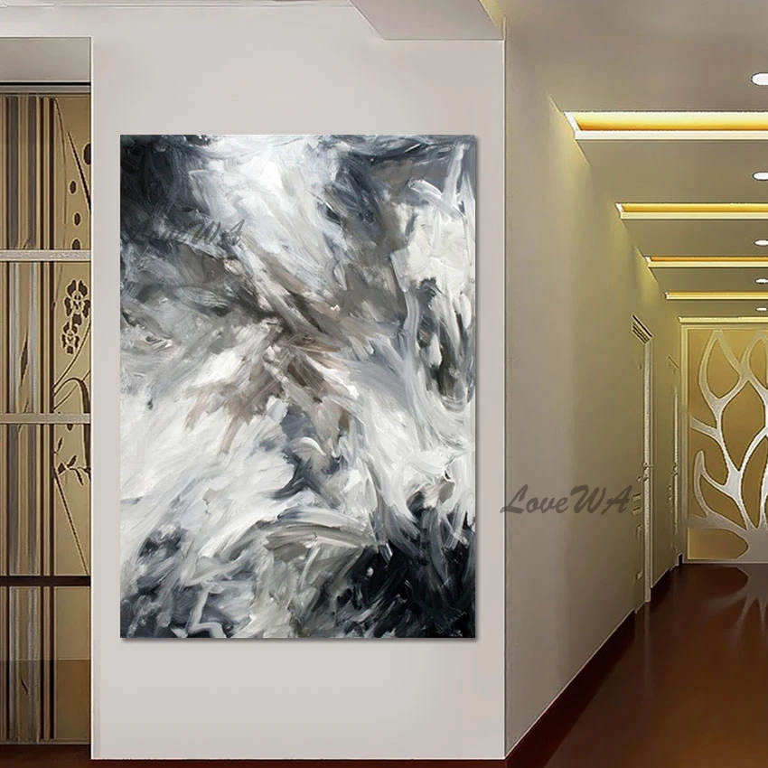 

Large Size Restaurant Wall Decoration Picture Canvas Modern Art Painting Examples Acrylic Abstract Artwork As A Gift Frameless