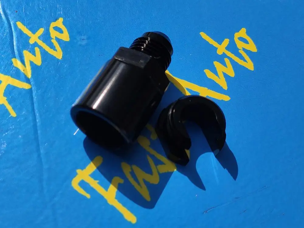 

Fuel Line EFI Adapter Fitting -6 AN Male to 5/16" Quick Disconnect Push Hardline