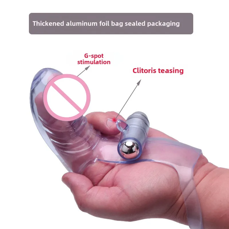 Vibrating Finger Cover Sex Toys for Couples Flirting Vibration G-spot Clitoris Stimulator Finger Condom Adult Sex Products Bdsm