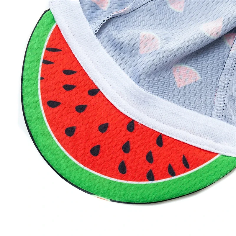 Watermelon Cycling Caps for Men and Women, Bike Wear, Bicycle Cap, MTB Hats, One-Size Headwear, Cycling Cap Scarfs