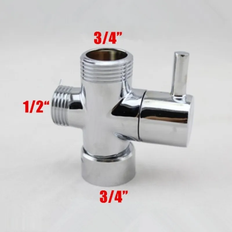 Refined Copper Sturdy Don't Rust Bathroom Faucet Accessories Manifold Shower Water Segregator Switch Valve NWT-8876