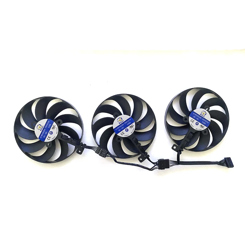 Ventiladores com Placa Gráfica Asus Tuf Rtx 3060 ti 3070 3080 3090 cf 9010u12d Pcs Novo 3pcs - Imagem 2