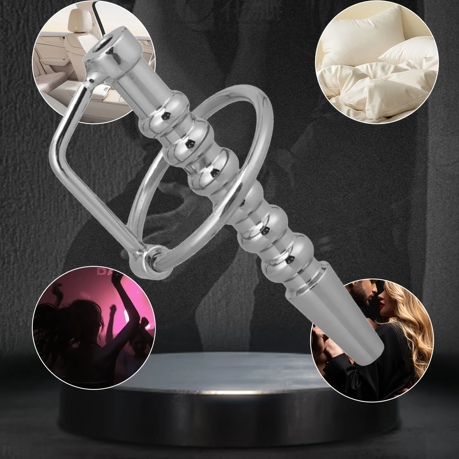 Urethral Dilator Urethral Penis Plug with Cock Ring For Men