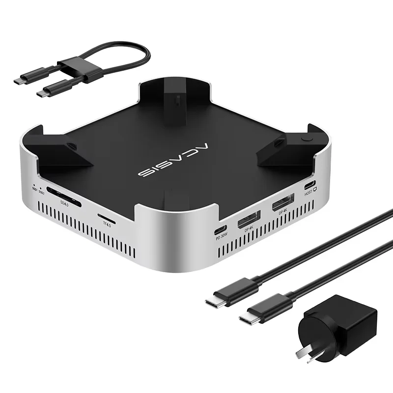 Acasis Mac Miniドッキングステーション USB-C 40Gbps - DP 4K/144HZ