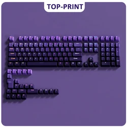 Vibrant Gradient PBT Keycaps (Purple - Top)