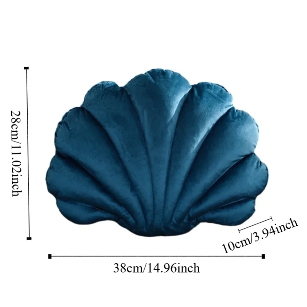 Simulation Dutch Velvet Shell Cushion Soft Skin-friendly Shell Throw Pillow Comfortable Breathable Sofa Waist Pillow Bed
