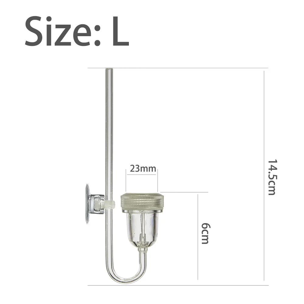 Aquarium CO2 Diffuser CO2 Diffuser for Aquarium Bubble Generator Twinstar Style Atomizer Acrylic Fishing Equipment Tank Plant Accessory System Mini