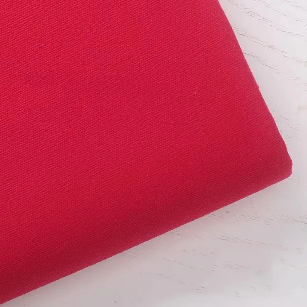 Handcrafted Cotton Embroidered Fabric – Plain Weave, Solid Color, 30x30cm Sewing Material
