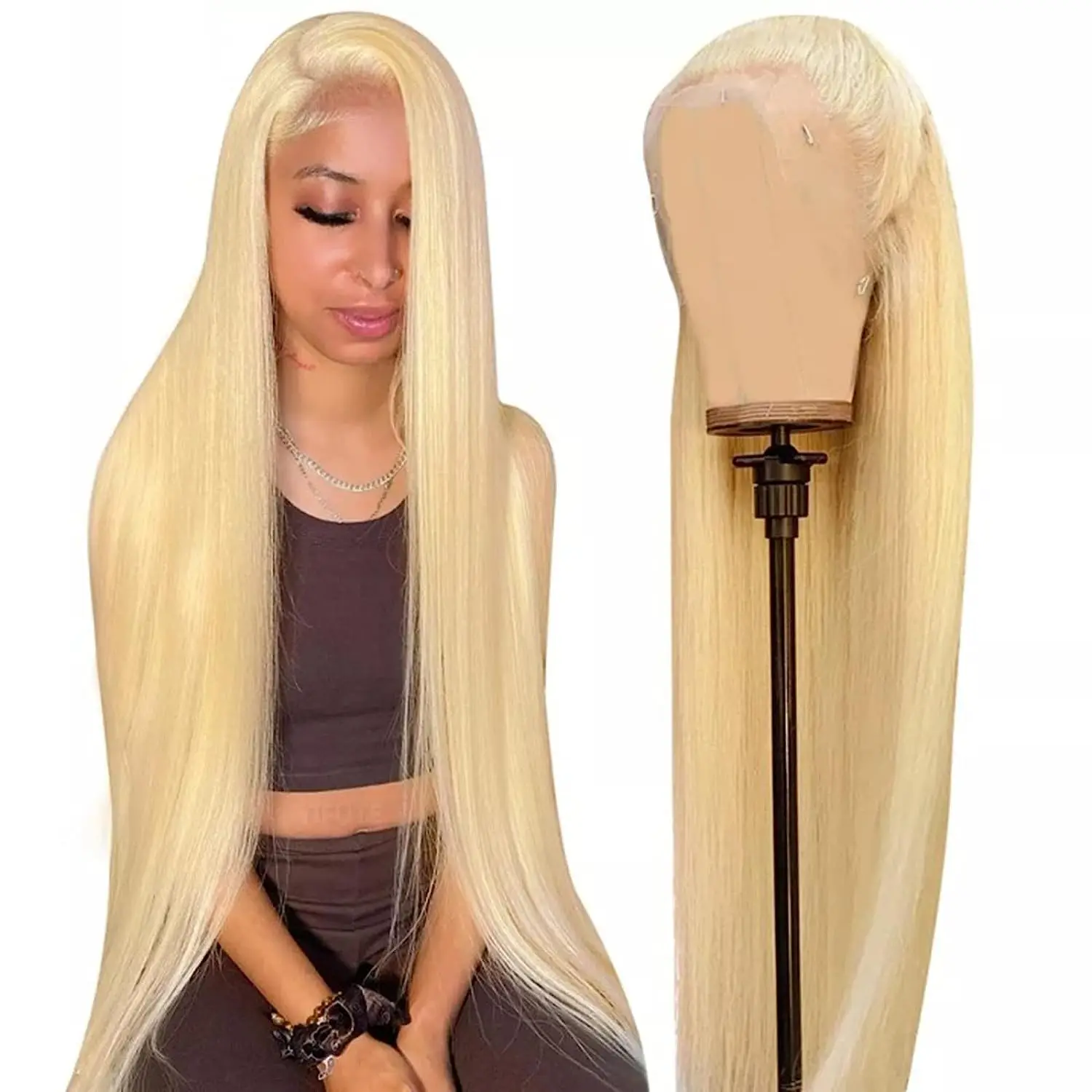 

30 inch 613 Honey Blonde Straight 13x4 Hd Lace Front Human Hair Wigs Wear to Go Straight Glueless Wig Brazilian Hair