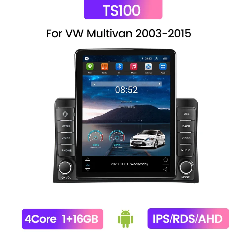 Android 13 Autoradio Für VW T5 Multivan 2004-2009 & VW Touareg