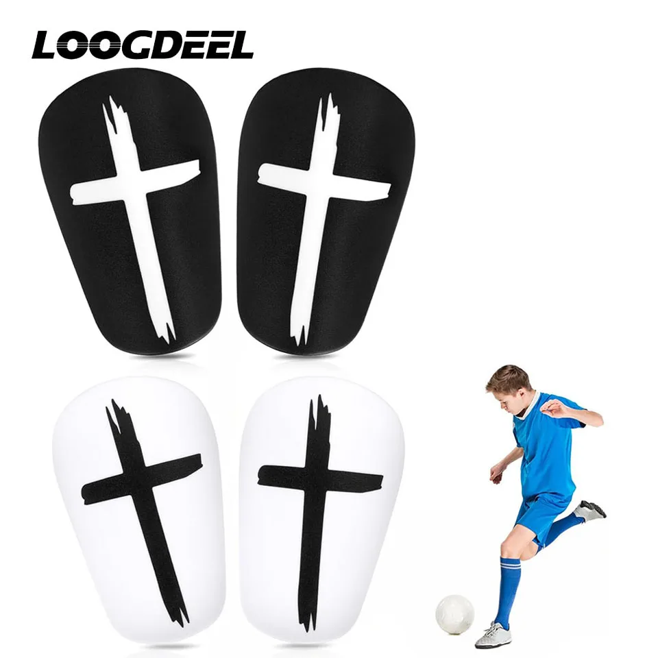 Shin Guard Pads Soccer Shin Guards 1 Pair Mini Football Shin Pad Soccer Training Leg Guard Protective Equipment Wear-resistant Shock Absorbing Leg Protect Loogdeel