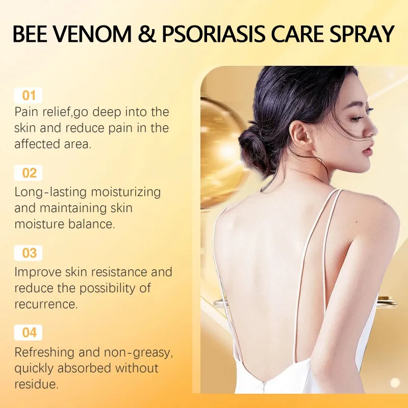 Skin Psoriasis Spray Natural Herb Eczema Treatment Spray Itch Relief Improve Redness Dermatitis Psoriasis Health Care 20ml