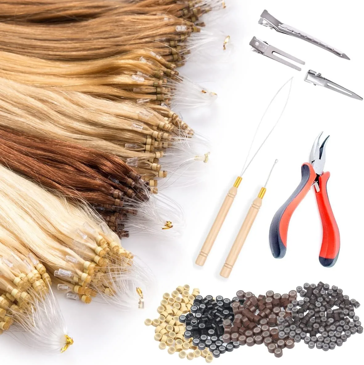 헤어용 코바늘, 나무 풀링 훅, 와이어 연장용 코바늘, 드레드락, 래치 훅 바늘