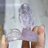 High Quality Pink Opalite Mermaid Carving Animal Crafts Healing Crystal Stone Feng Shui Home Decoration Gift 1PCS 5