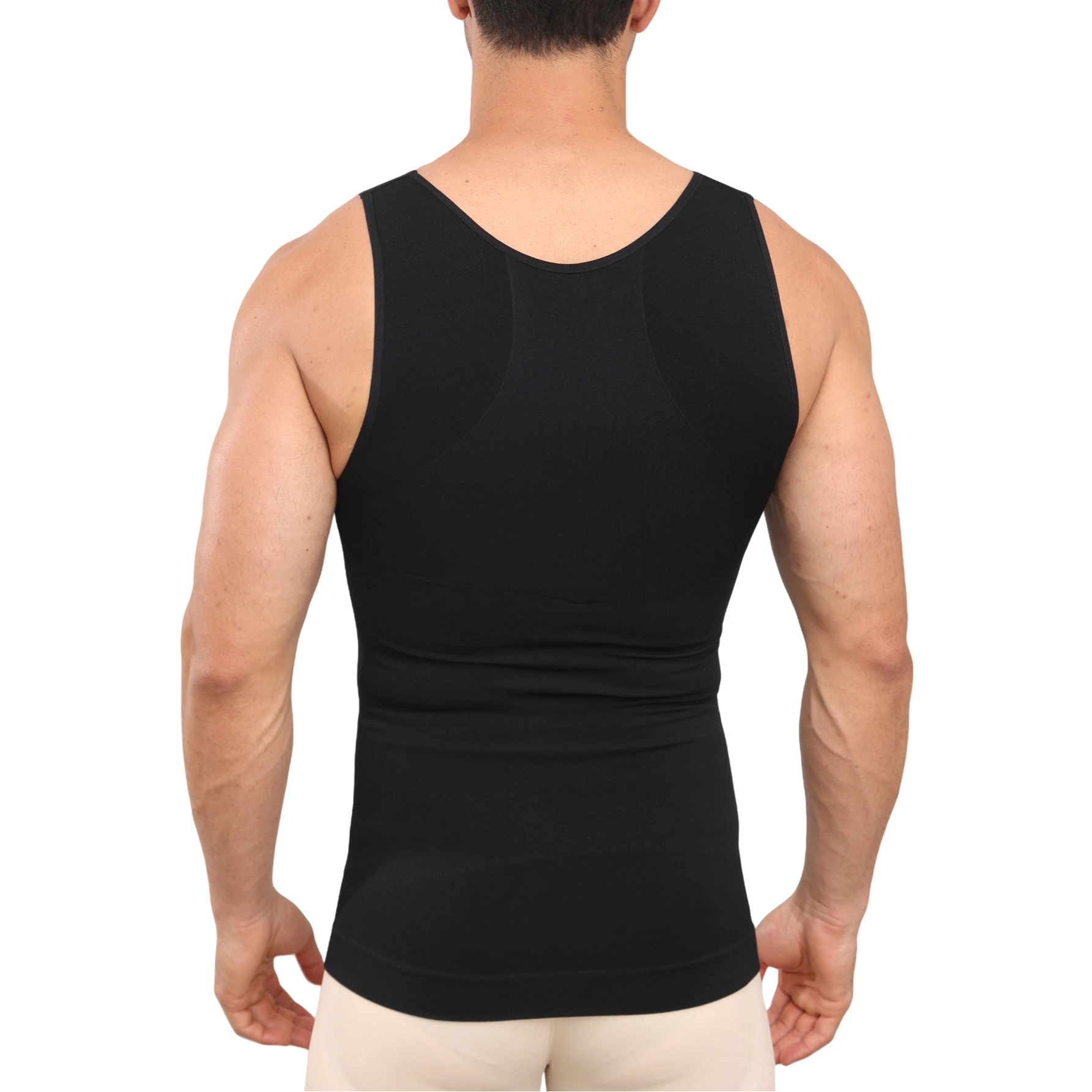 Men Slimming Undershirt Shapewear Body Shaper Tummy Control Belly Compression Tank Tops Waist Trainer Shirts Gynecomastia Vest
