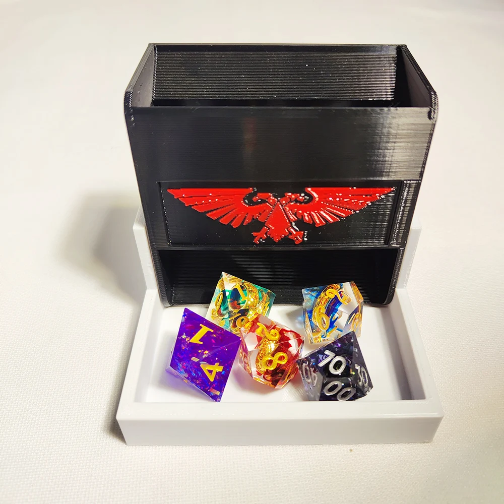 Foldable Portable 3D Printed Dice Tower Castle Dice Tower Tray Tabletop Gaming for DND Board Game D&D RPG Best Gift for Friend 5