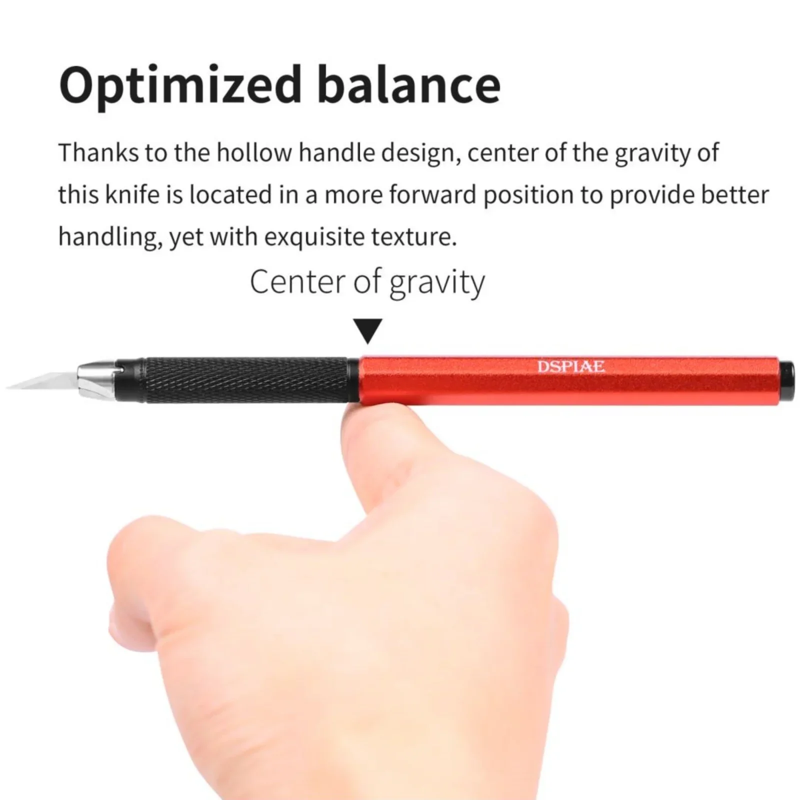 DSPIAE 알루미늄 합금 광폭 또는 좁은 날, 취미 칼