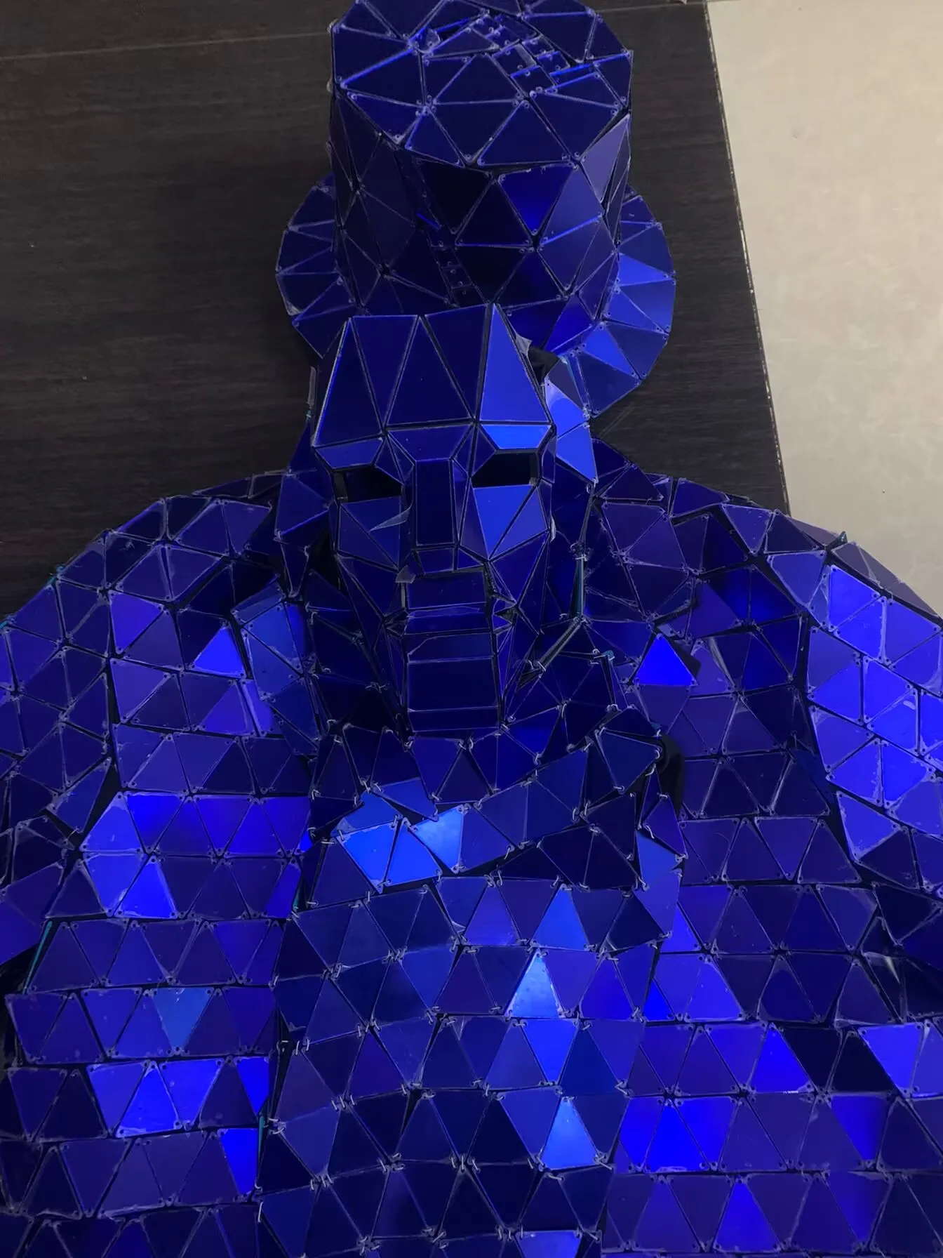 Blue mirrors Men Dancer costumes silver mirror costume stage show robot dance suits party halloween laser dance