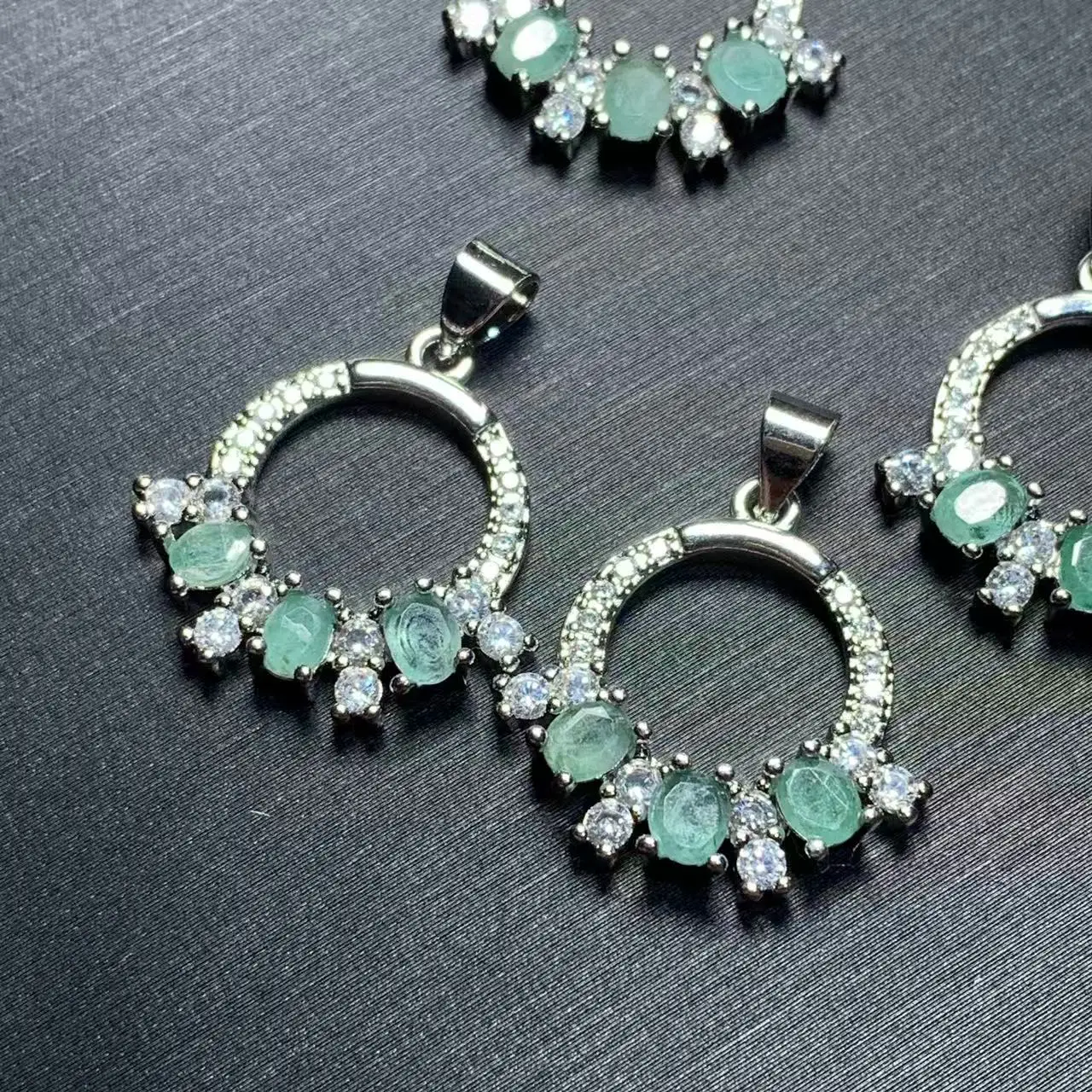 OVAL Natural EMERALD Pendant Necklace Fine Jewelry Handmade Stones Wholesale Healing Energy Gift Lucky Jewelry