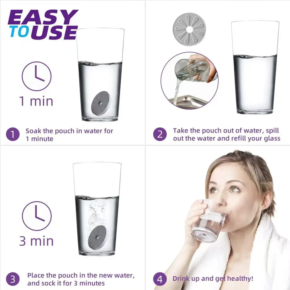 Hydrogen generator Hydrogen Water Tablets Generator Active H2 Molecules Hydrogen-Rich Water Cup Tile for Skin Disease Treatment