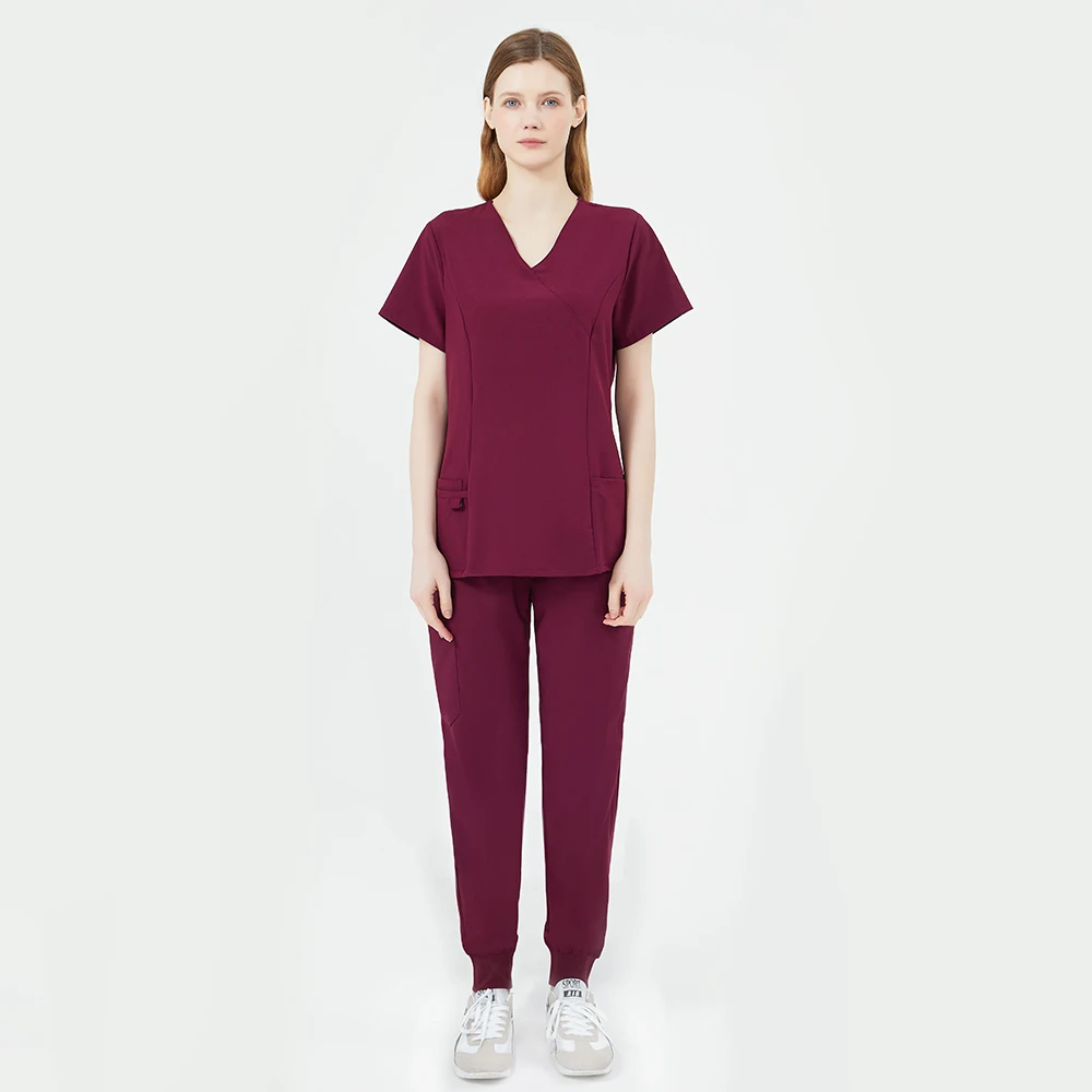 Uniforms World Women's Scrub Set Nurse Uniforms Modern Y neck Design ...