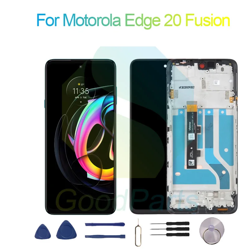 Per Motorola Edge 20 Fusion Screen Display Sostituzione 2400*1080 Per Moto Edge 20 Fusion Lcd Touch Digitizer