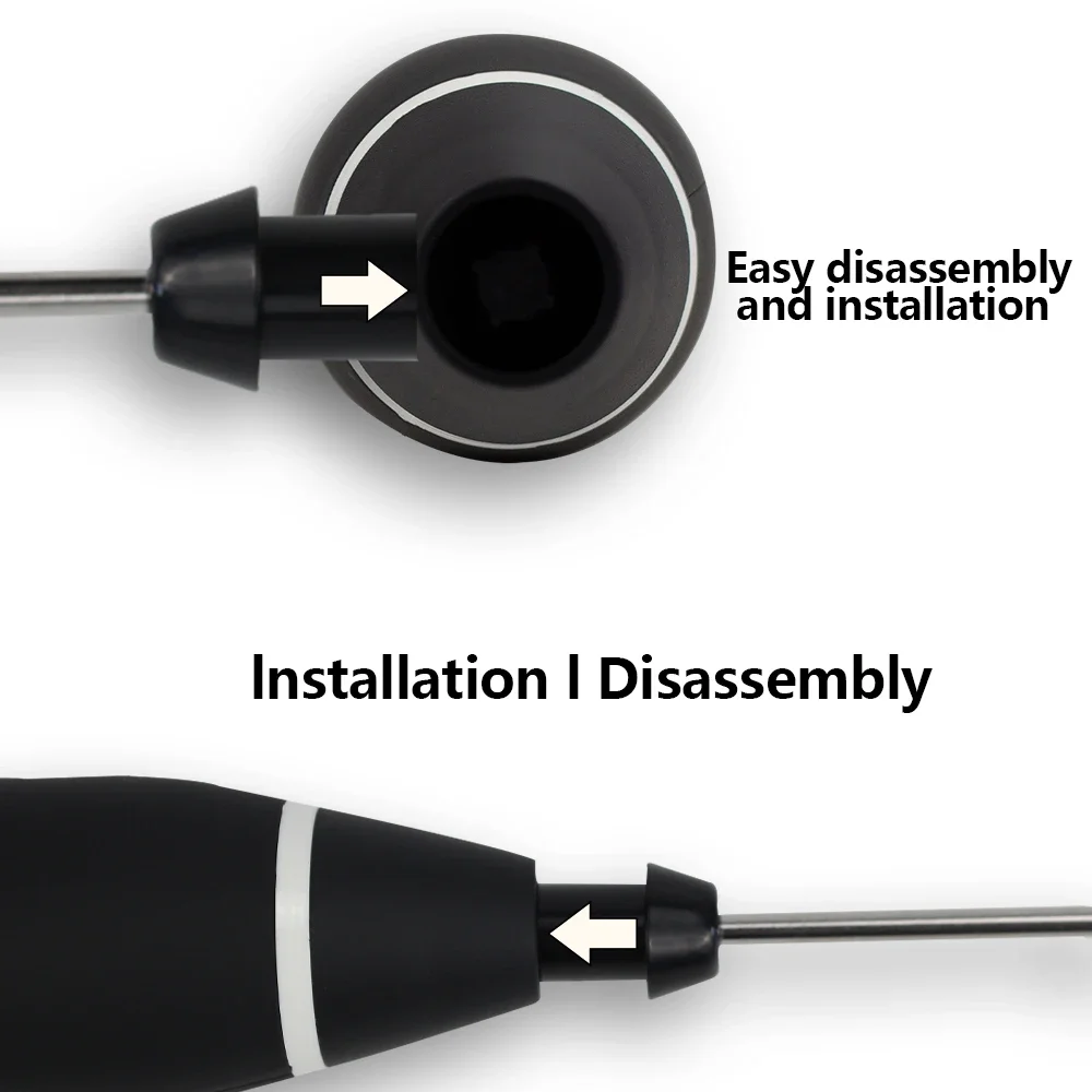 USB Charging Electric Coffee Mixer Milk Shaker Maker Frother Foamer Rechargeable Egg Beater Handheld 3-Speed Adjustable Blender 4