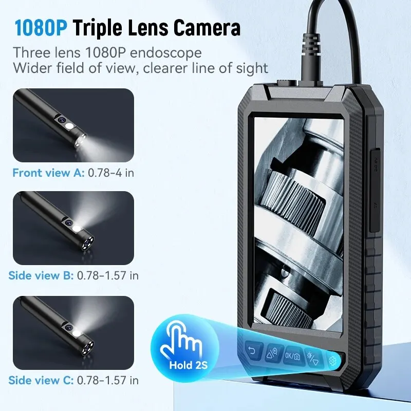 Caméra Endoscope Portable étanche IP67 - Câble 3,5 M - Pour Inspection Plomberie, Auto, Mécanique - Compatible Android Et Windows