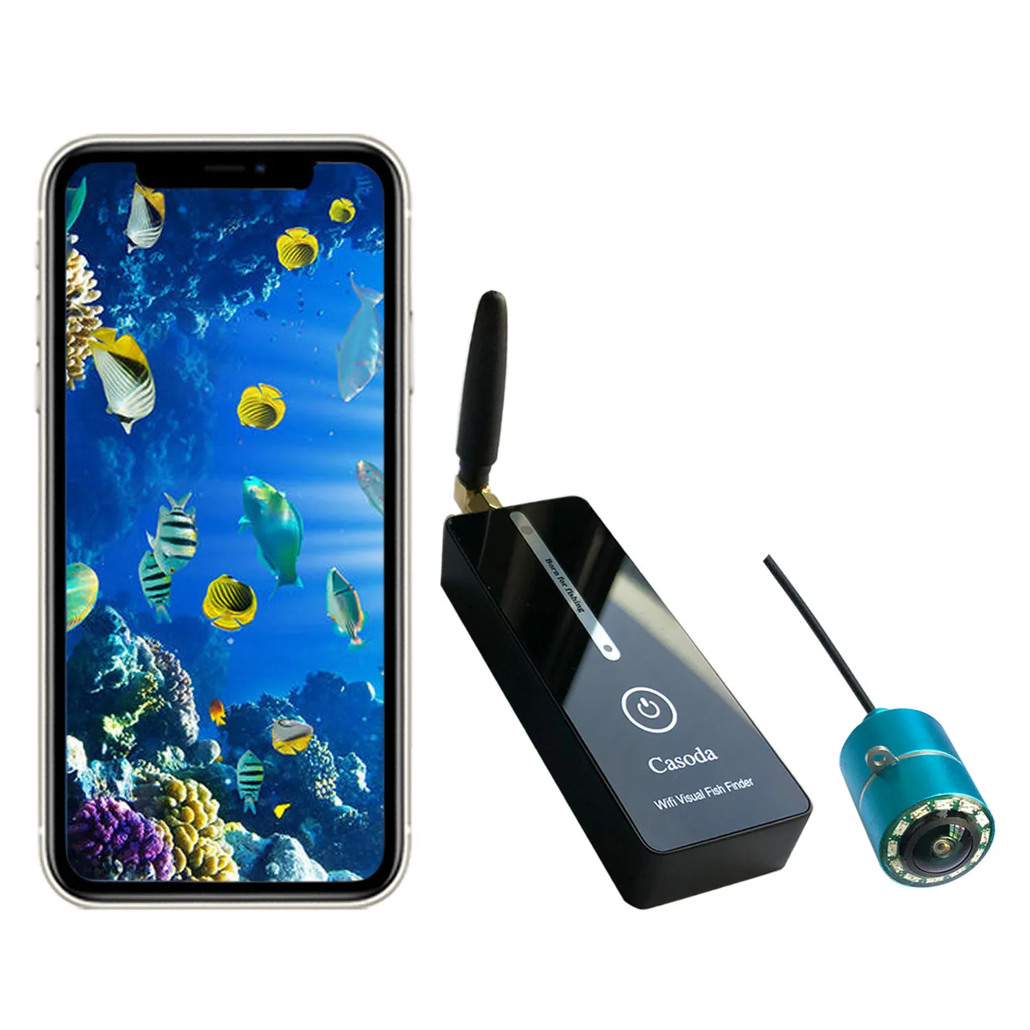 

Support Video Recording 12pcs Infrared IR Lights Fish Finders 175 Degree Wide Angle 1080P HD WIFI Underwater Fishing Camera