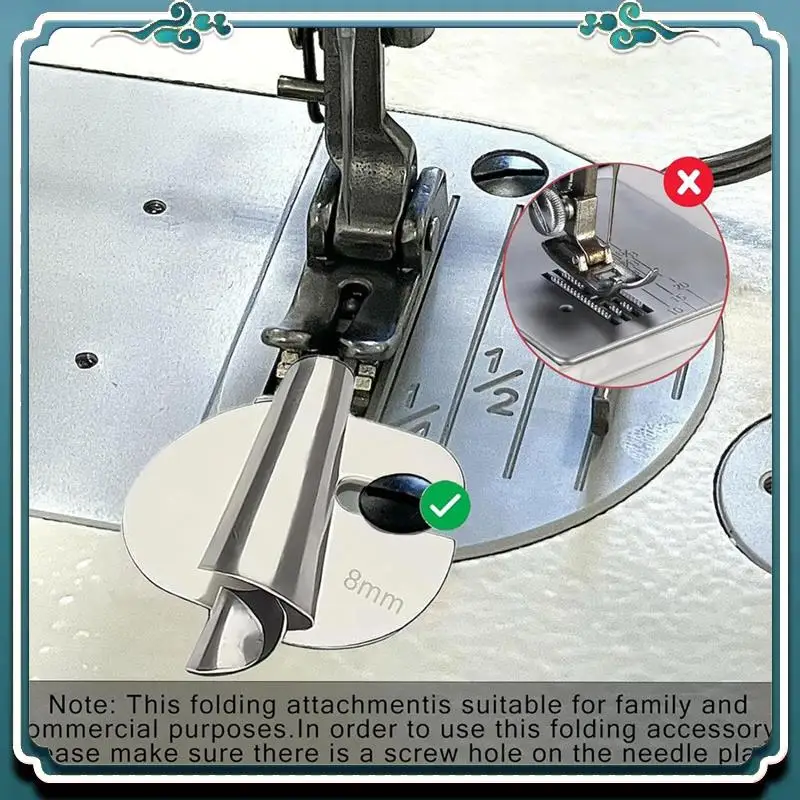 Sewing Rolled Hemmer Foot Set 4Pcs (4/6/8/10MM),Universal Sewing Machine Parts Rolled Hem Presser Foot