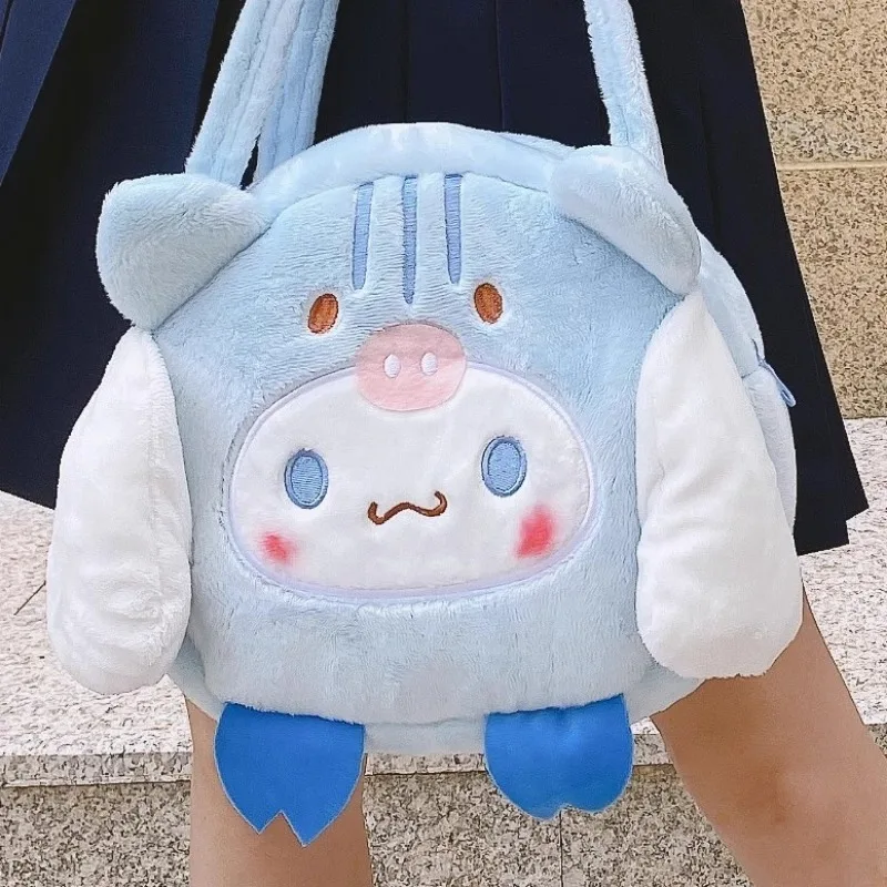 MBTI Cute Cinnamoroll Womens Shoulder Bag Cartoon Harajuku Style New Fashion Handbag Casual Lolita Jk Designer Female Tote Bag