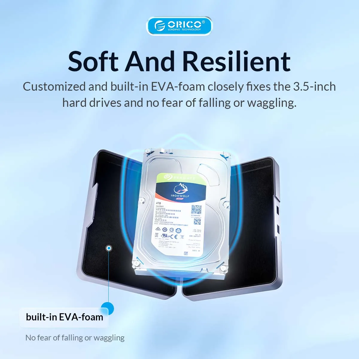 ORICO 3.5 Inch External Hard Drive Case HDD Storage