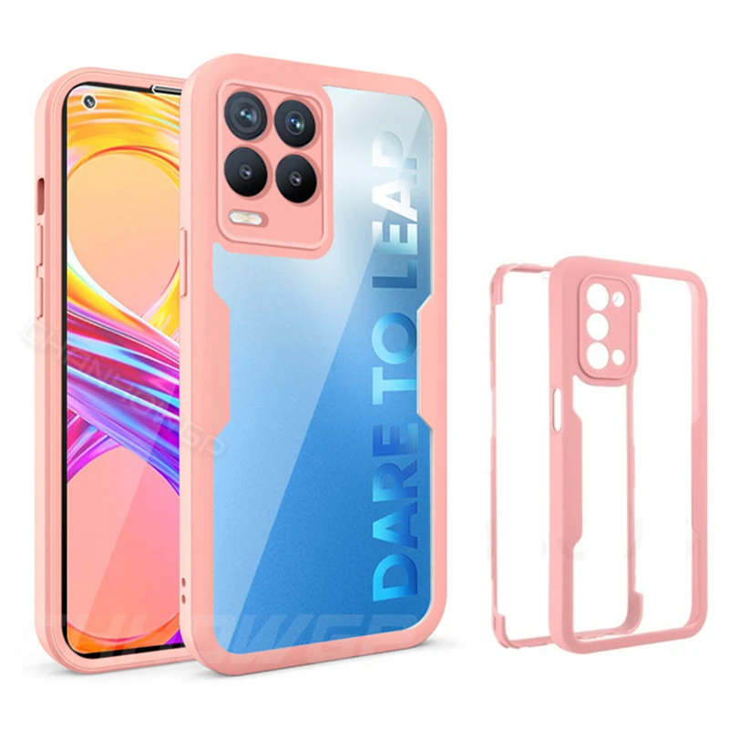 360 Doppel-Frontfolie Hartschale für OPPO Realme C21Y 9 9i 8 8i 7 6 Pro A54 A74 A94 A33 A55 A52 A72 Clear Cov_voghion.com