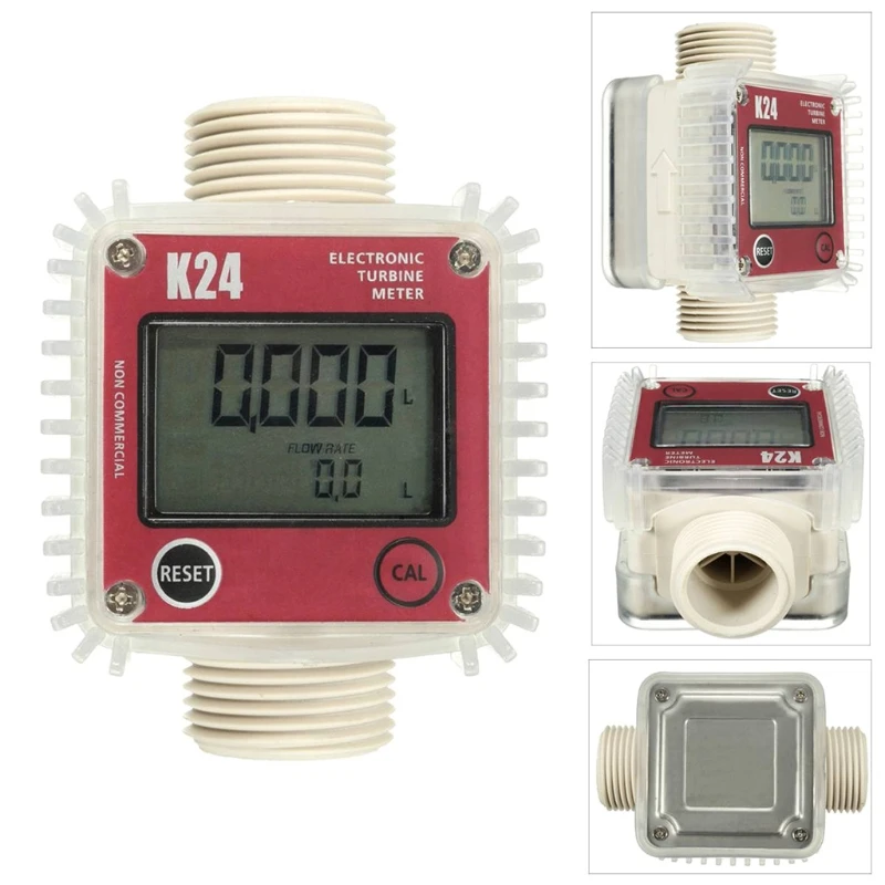 Flow Meter Digital K24 Digital Die-sel Meter for Measuring Tools Chemicals Water Sea Liquid Meter s