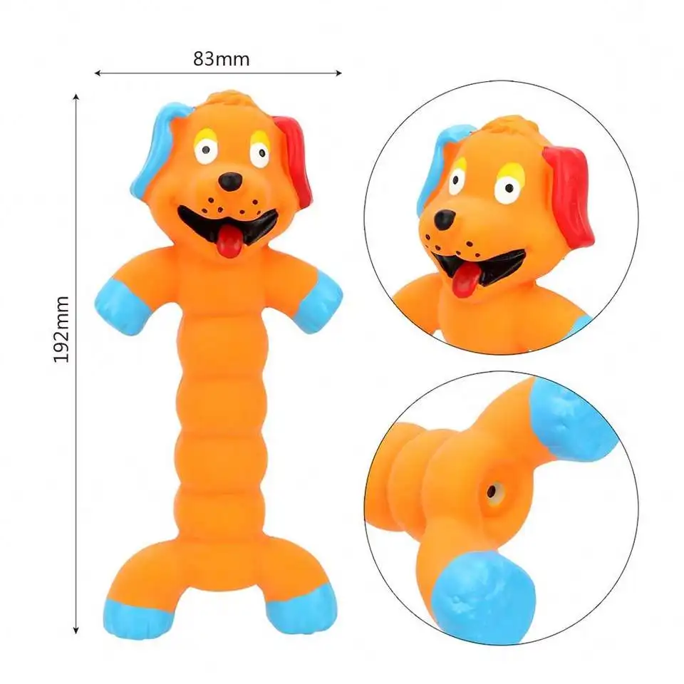 Pet Play Chew Toys Animal Shape Latex Squeaky Sound Dog Toys Cleaning Teeth Toy Pets Supplies Puppy Medium Large Dog Accessories 2