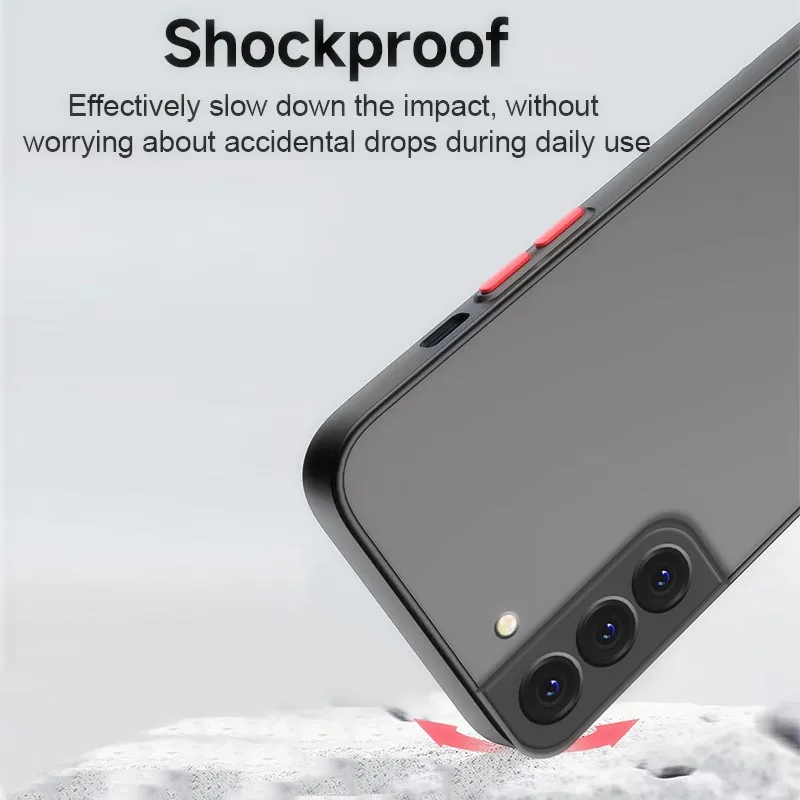 Enhanced Shockproof Matte Armor Case - Durable Bumper Cover for Samsung Galaxy Series