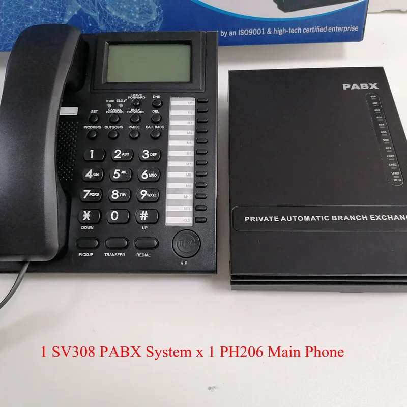 TelephoneExchangePBXSystemSV308PABXwith1PH206PhoneforSOHO