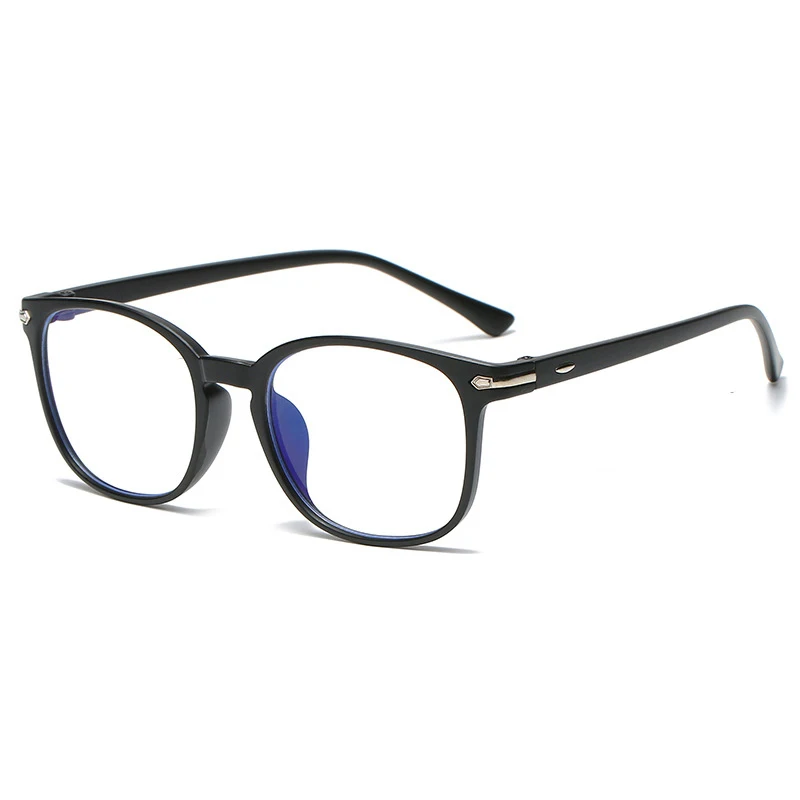 

2022 Retro square Frame Plain glasses Blue plating film Glasses Ultralight Men Women Fashion Blue Light Blocking Glasses Eyewear