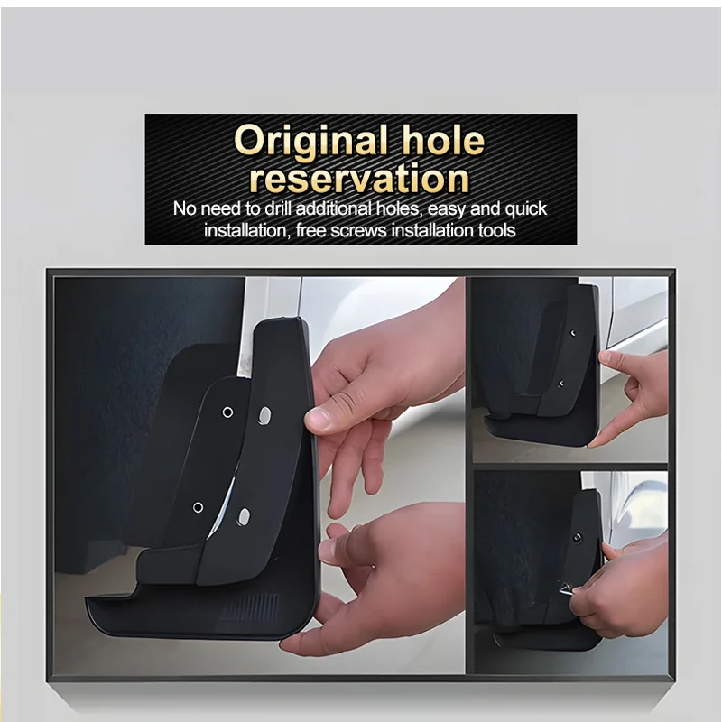 볼보 EX40 2024 2025 2026용 4PCS 자동차 머드가드, 방진 머드 플랩, 휠 펜더 부품 도구 액세서리