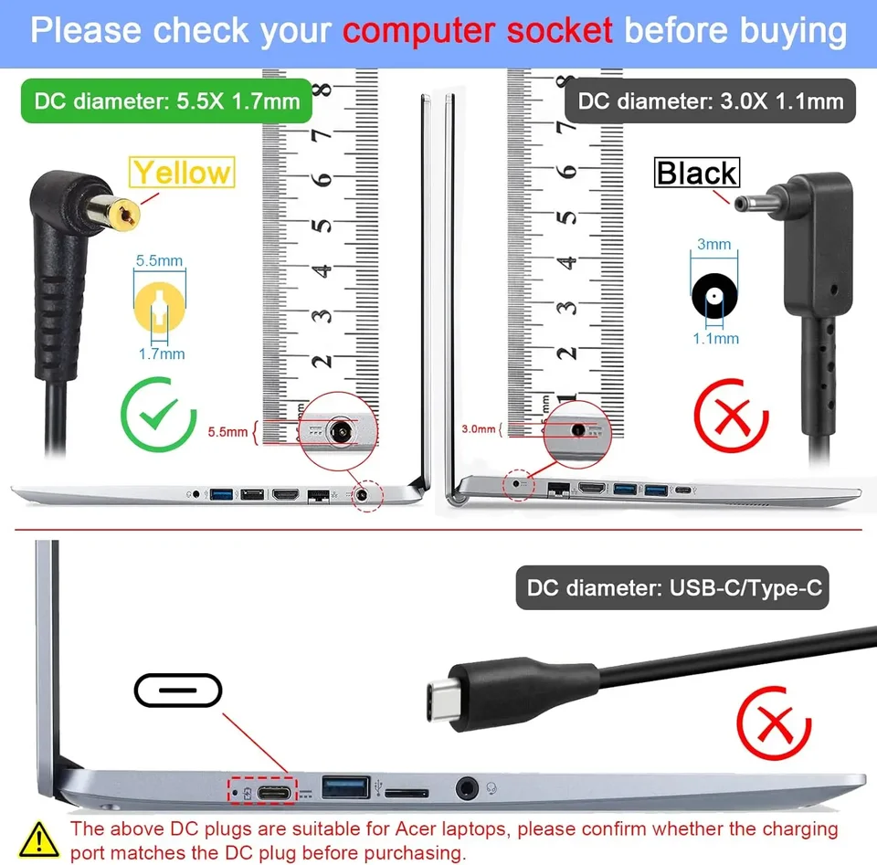Power4Laptops Adattatore CC Auto Caricabatteria per Portatile Compatibile con Packard Bell EasyNote E3247