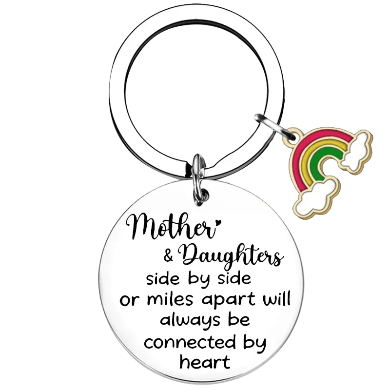 

Mother's Day Gifts Keychain To My Daughter Mother Key Rings mama best mom ever gift