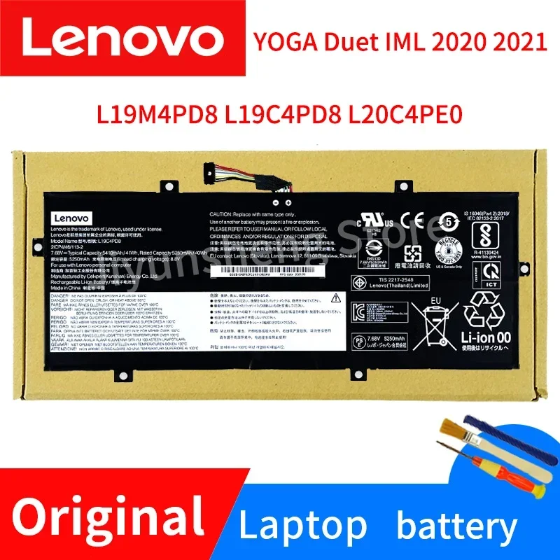Nuovo Lenovo Original Yoga Duet Iml 2020 2021 Muslimexmuslimah Laptop Batteria Yoga Duet 7-13Iml 2020/21