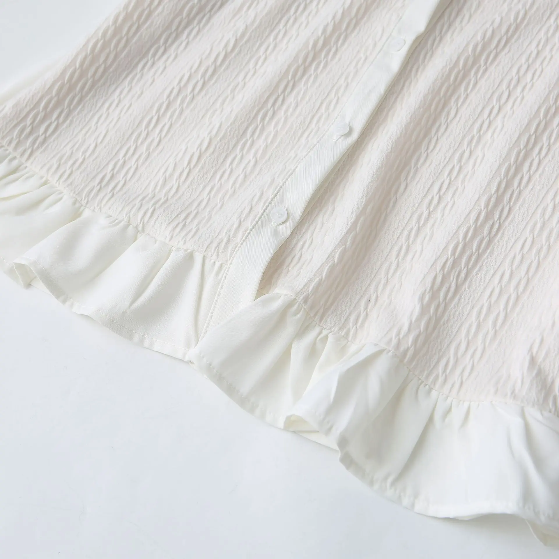 Spring Plus Size Blouses 2025 New 100KG Stylish Twisted Long Sleeved Women Shirt 2503