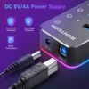 RSHTECH RGB USB 3.0 Hub with 7Port 5Gbps Data Transfer Splitter and 14 Lighting Modes for Computer Laptop PC Accessories 4