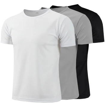 1pcs Men T-Shirts Running Shirt Boys Soccer Shirts Men's Jersey Sportswear Mens Jogging Quick Dry Compression Fitness Top clothe