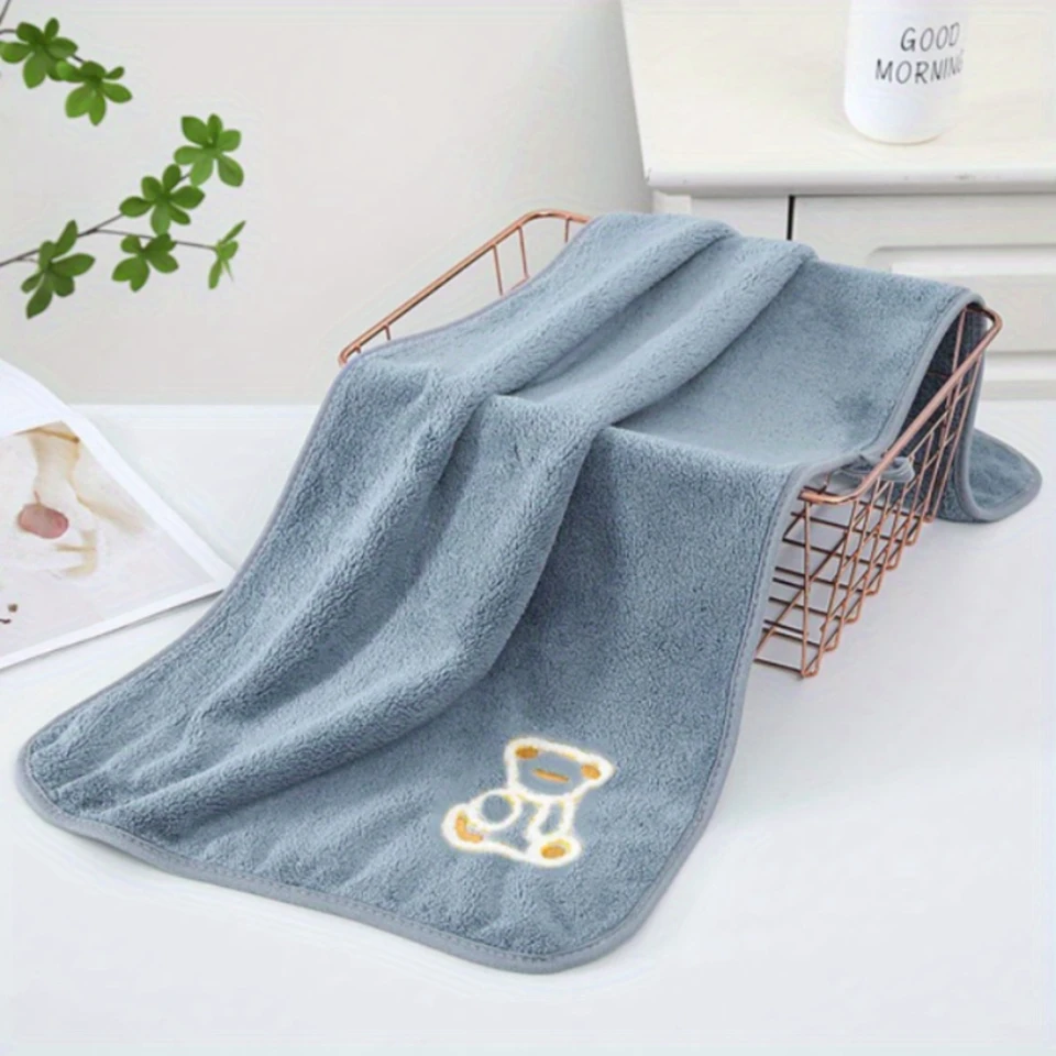 Cute Colorful Embroidered Towel Set 4 Pieces