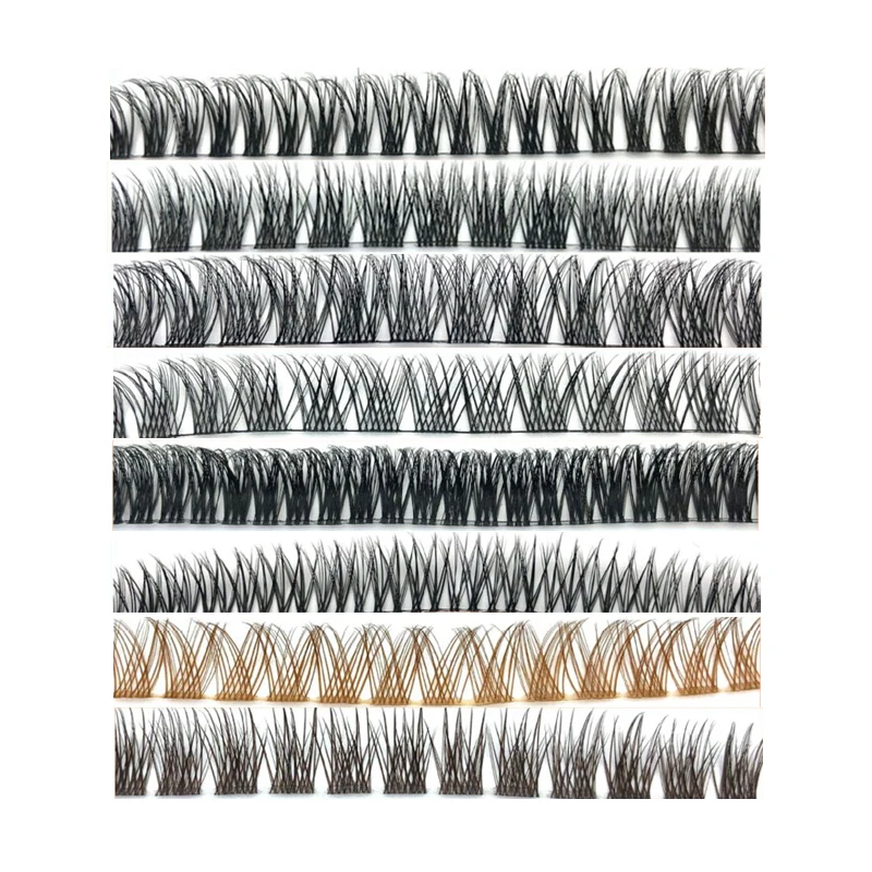 

Ygirlash Wholesale Natural Soft Ribbon Segmented False Eyelashes Individual Clusters DIY Lash Extensions And Tools
