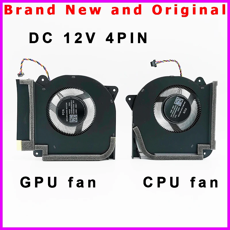 New Laptop CPU GPU Cooling Fan for ASUS G733CW G733CX G733CM Cooler 13NR08S0P0211 13NR08S0P0311 6033B0114101 6033B0114201