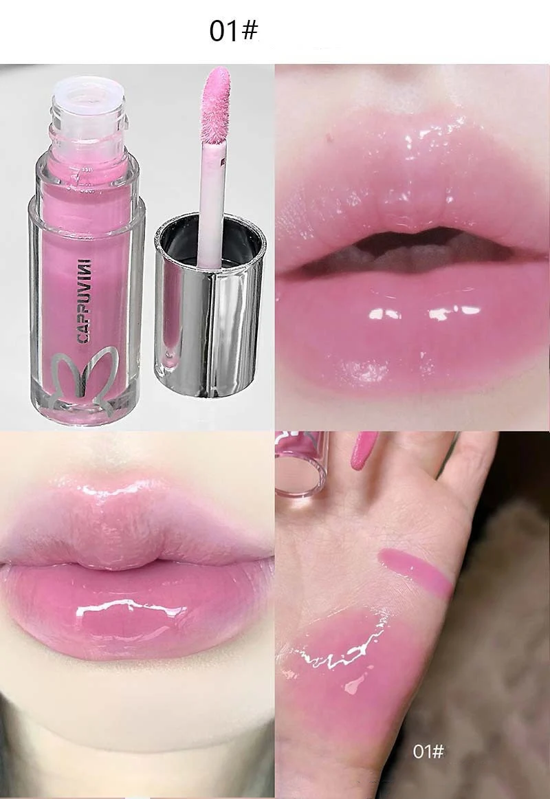 Description Picture 5 of itemSparkling Diamond Lip Gloss Mirror Moisturizing Non-Sticky Cup Long Lasting Shimmer Lip Glaze Glitter Liquid Lipstick Makeup